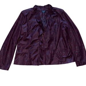 Elementz women’s wine color zip up jacket Size XL